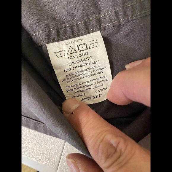 Wrangler Regular Fit Aztec Print Button-Up Grey Pockets Sz 2X XXL Men’s Shirt - Picture 5 of 7